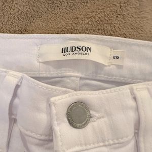 Women’s, Hudson jeans, NWT, 26, white, detailing on back of leg
